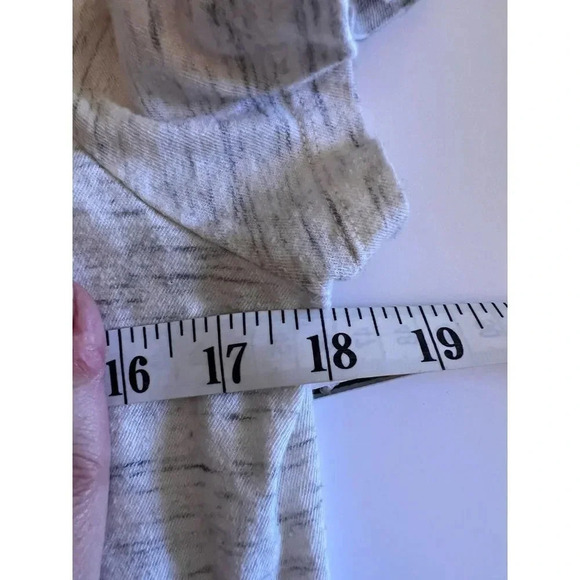 Madewell gray, cream tye crop top tee shirt size medium - Picture 7 of 8